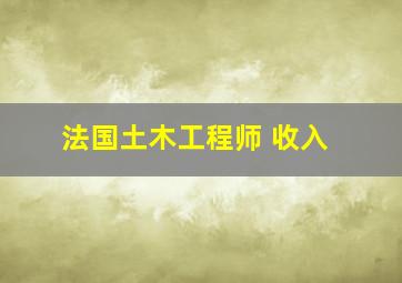 法国土木工程师 收入